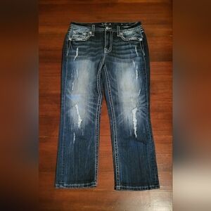 Miss Me Bling Crop Jeans